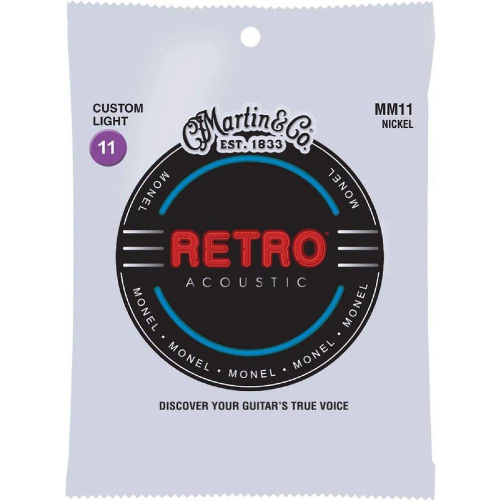 Струны для акустической гитары Martin MM11 Retro Custom Light 11/52