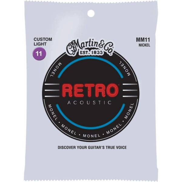 Струны для акустической гитары Martin MM11 Retro Custom Light 11/52