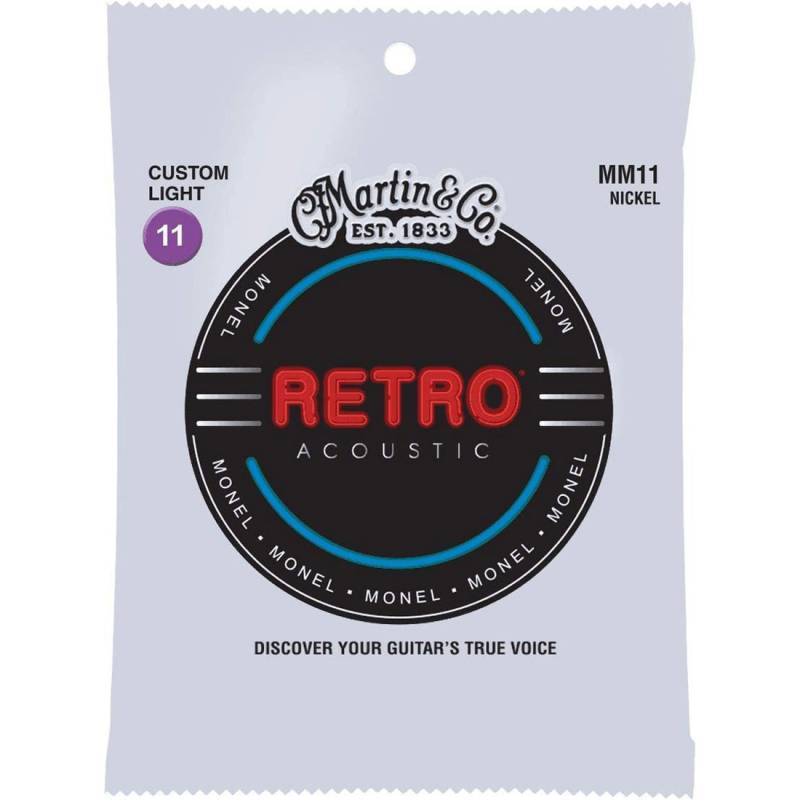 Струны для акустической гитары Martin MM11 Retro Custom Light 11/52