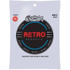 Струни для акустичної гітари Martin MM12 Retro Light 12/54