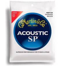 Струни для акустичної гітари Martin MSP4100 SP 92/8 Phosphor Bronze Light 12/54