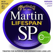 Струны для акустической гитары Martin MSP6050 SP Lifespan 80/20 Bronze Custom Light 11/52