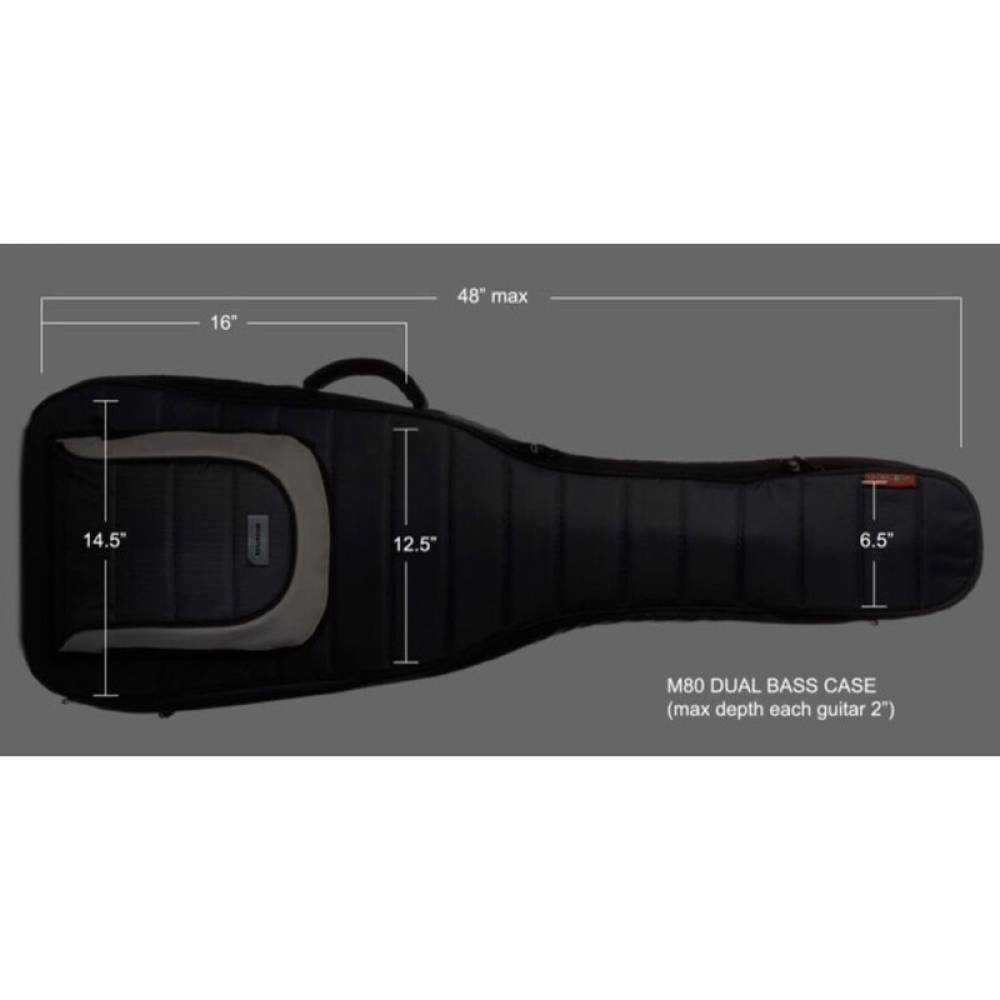 Чохол для бас-гітари MONO M80-2B-BLK DUAL