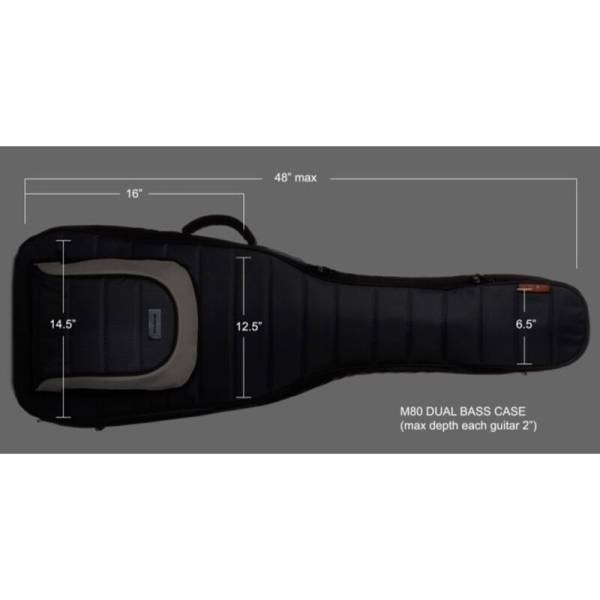 Чохол для бас-гітари MONO M80-2B-BLK DUAL