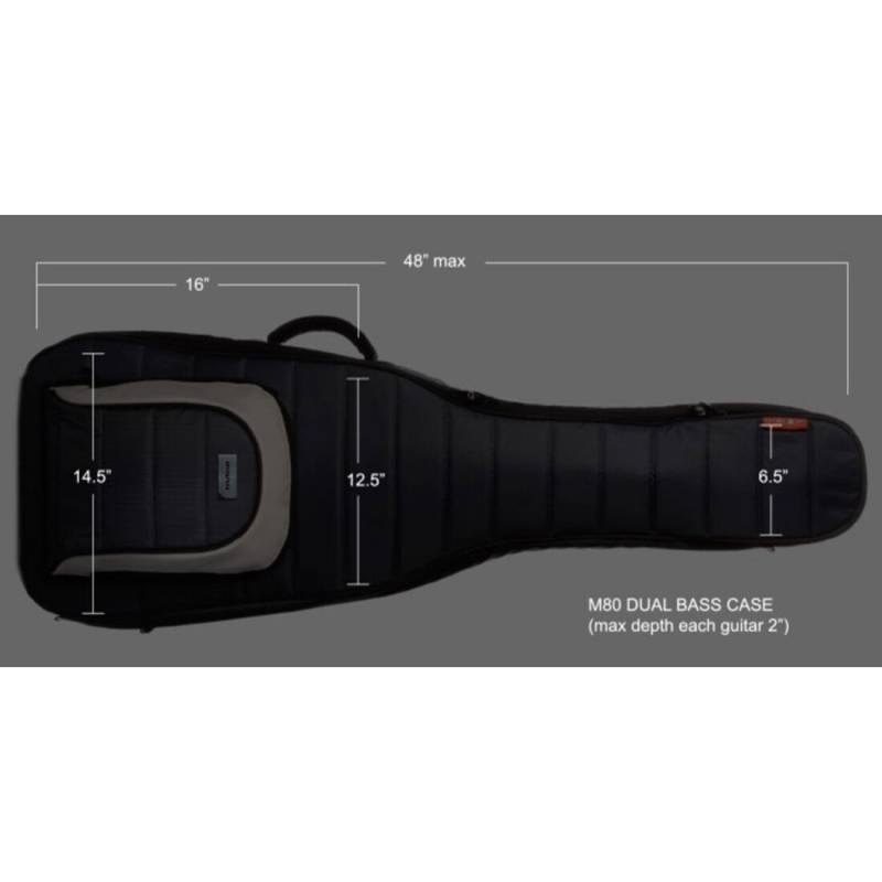 Чехол для бас-гитары MONO M80-2B-BLK DUAL