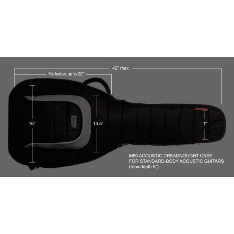 Чехол для акустической гитары MONO M80-AD-BLK Dreadnought