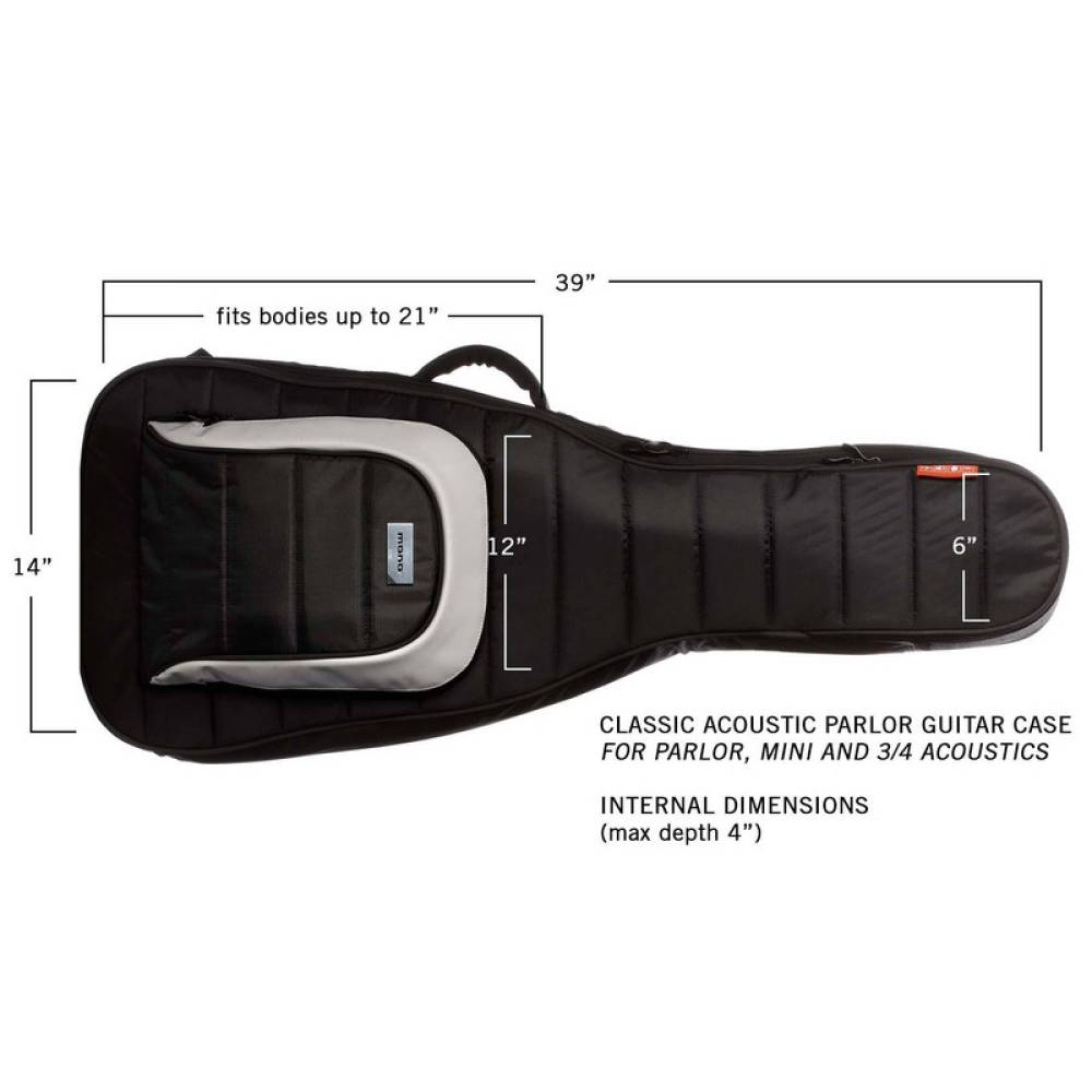 Чохол для акустичної/класичної гітари MONO M80-AP-BLK Parlor Guitar Case