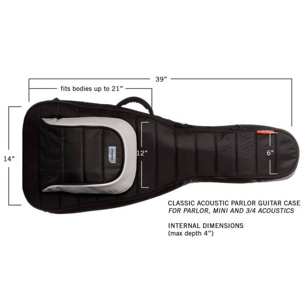 Чохол для акустичної/класичної гітари MONO M80-AP-BLK Parlor Guitar Case