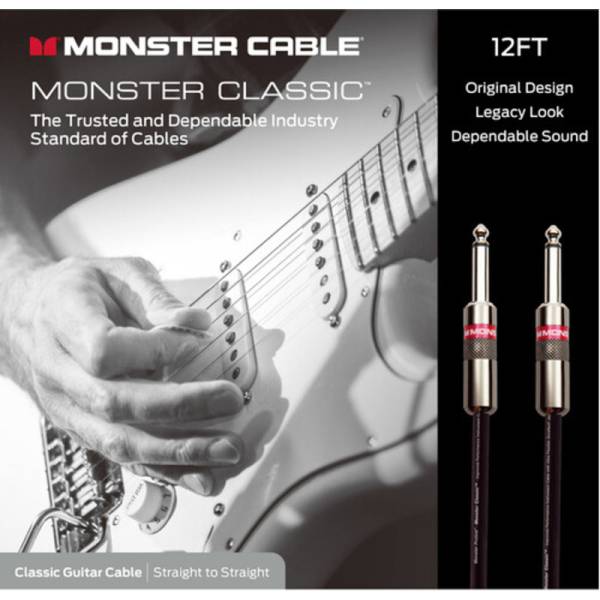 Інструментальний кабель Monster CLAS-I-12WW Jack-Jack 3,6м.