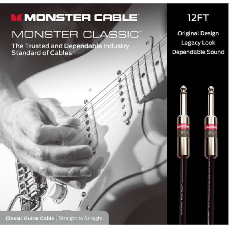 Кабель инструментальный Monster CLAS-I-12WW Jack-Jack 3,6м.