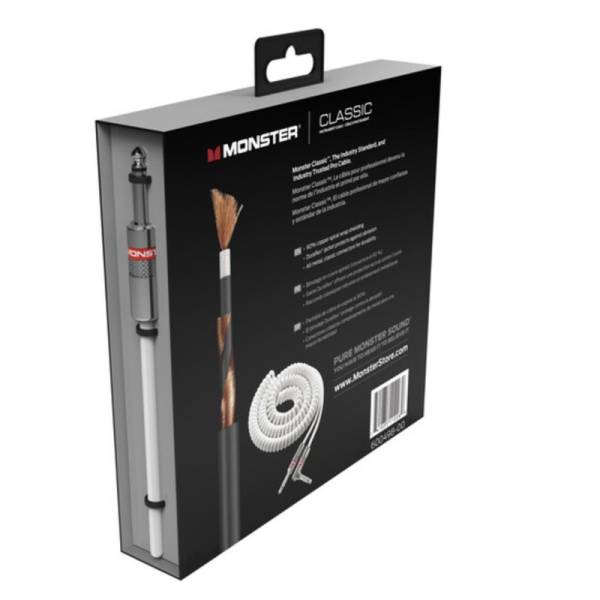 Інструментальний кабель Monster CLAS-I-21ACWHWW Prolink Classic Series Right-Angle 3.6 м.