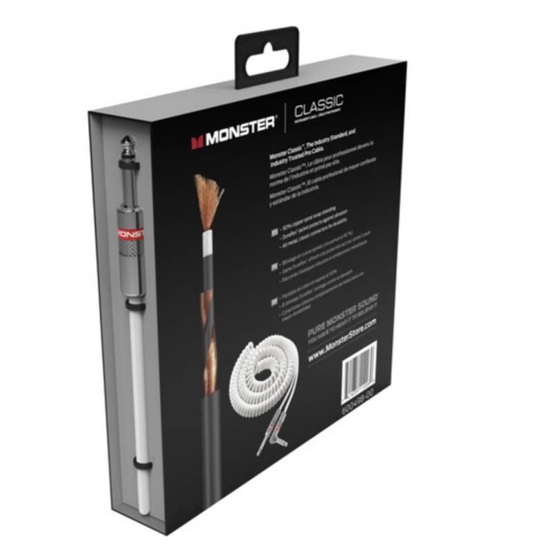 Інструментальний кабель Monster CLAS-I-21ACWHWW Prolink Classic Series Right-Angle 3.6 м.