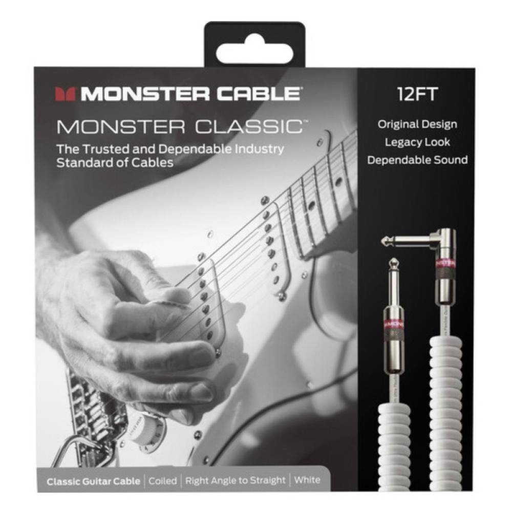 Інструментальний кабель Monster CLAS-I-21ACWHWW Prolink Classic Series Right-Angle 3.6 м.