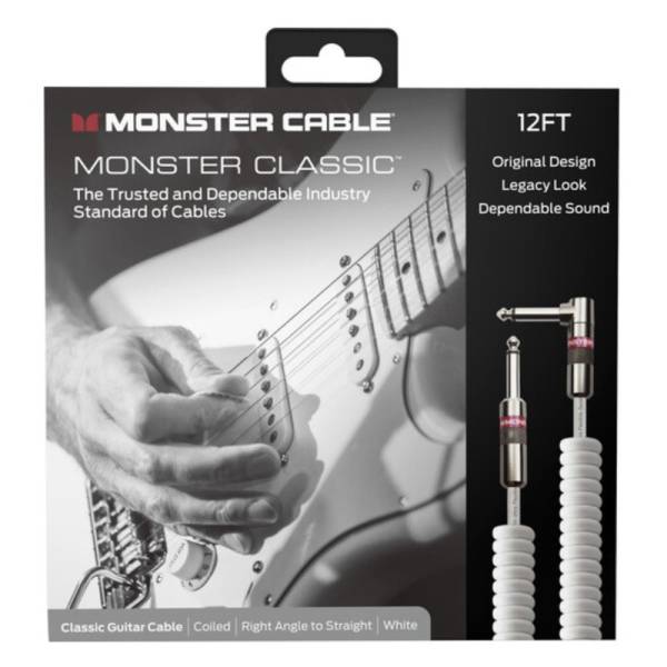 Інструментальний кабель Monster CLAS-I-21ACWHWW Prolink Classic Series Right-Angle 3.6 м.