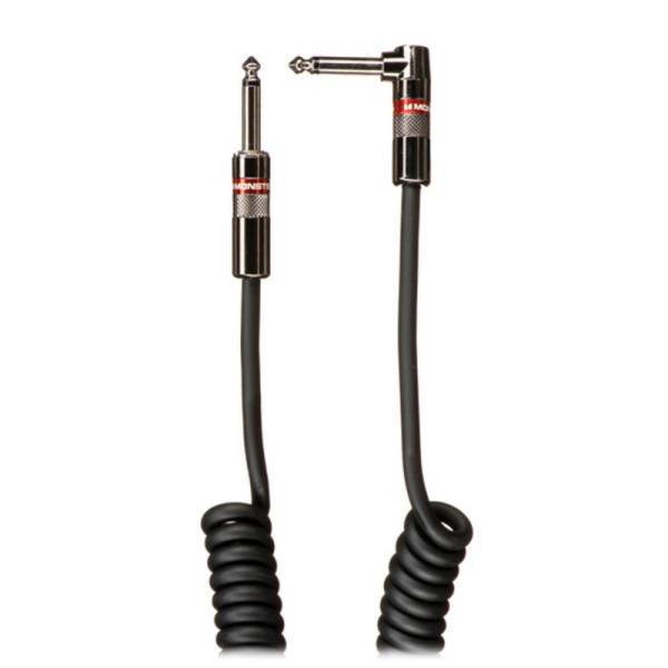 Інструментальний кабель Monster CLAS-I-21ACWW Coiled Cable Straight Jack - Angled Jack 6.4м.