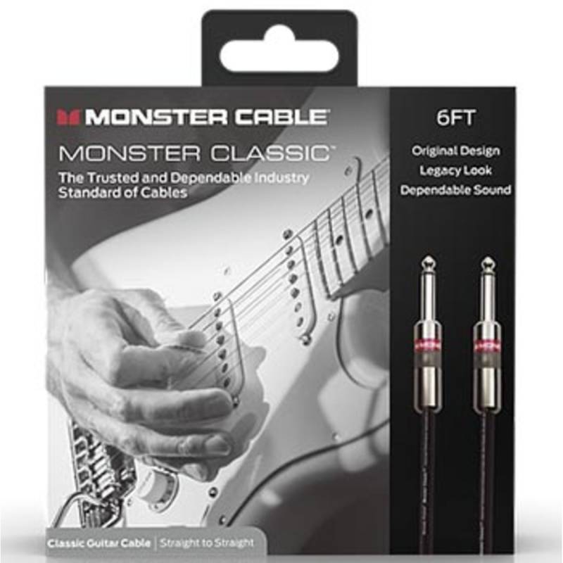 Кабель инструментальный Monster CLAS-I-6WW Jack-Jack 1.8м.