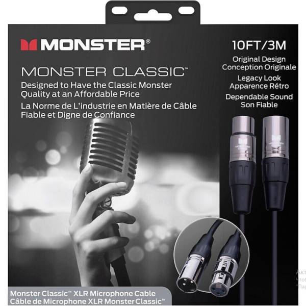 Кабель микрофонный Monster CLAS-M-10WW XLR-XLR 3м.