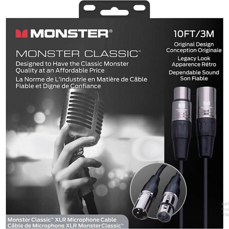 Мікрофонний кабель Monster CLAS-M-10WW XLR-XLR 3м.