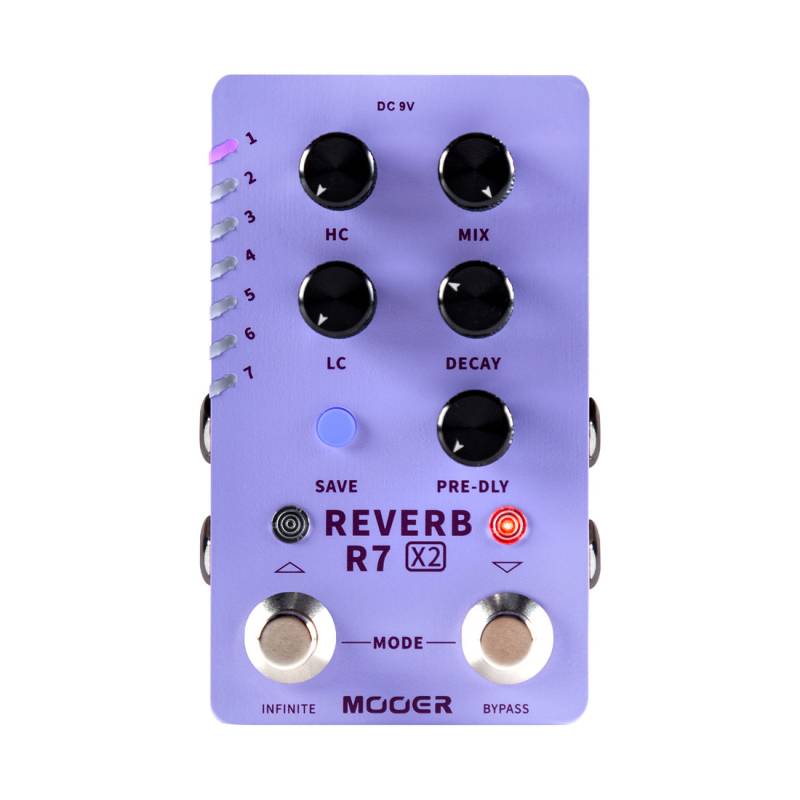 Педаль эффектов MOOER R7 X2 Reverb