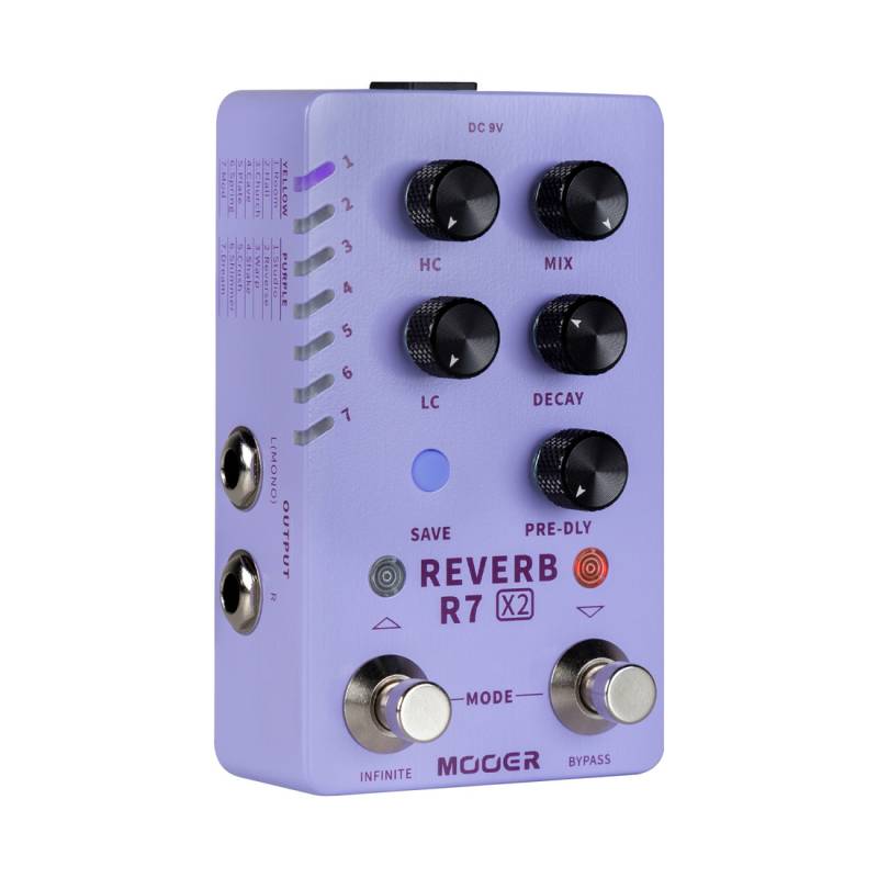 Педаль эффектов MOOER R7 X2 Reverb