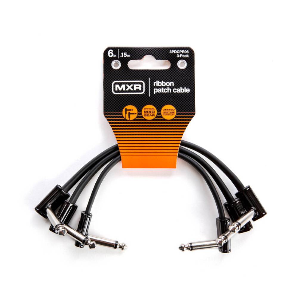 Інструментальний кабель MXR 6 INCH RIBBON PATCH CABLE - 3 PACK Інструментальний кабель MXR 6 INCH RIBBON PATCH CABLE - 3 PACK