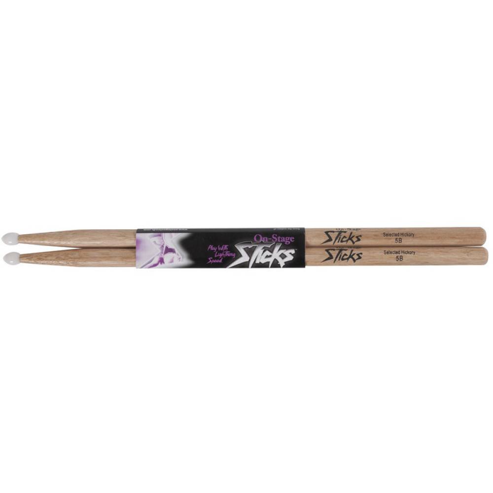 Барабанные палочки On-Stage HN5B Hickory Drum Sticks Барабанные палочки On-Stage HN5B Hickory Drum Sticks