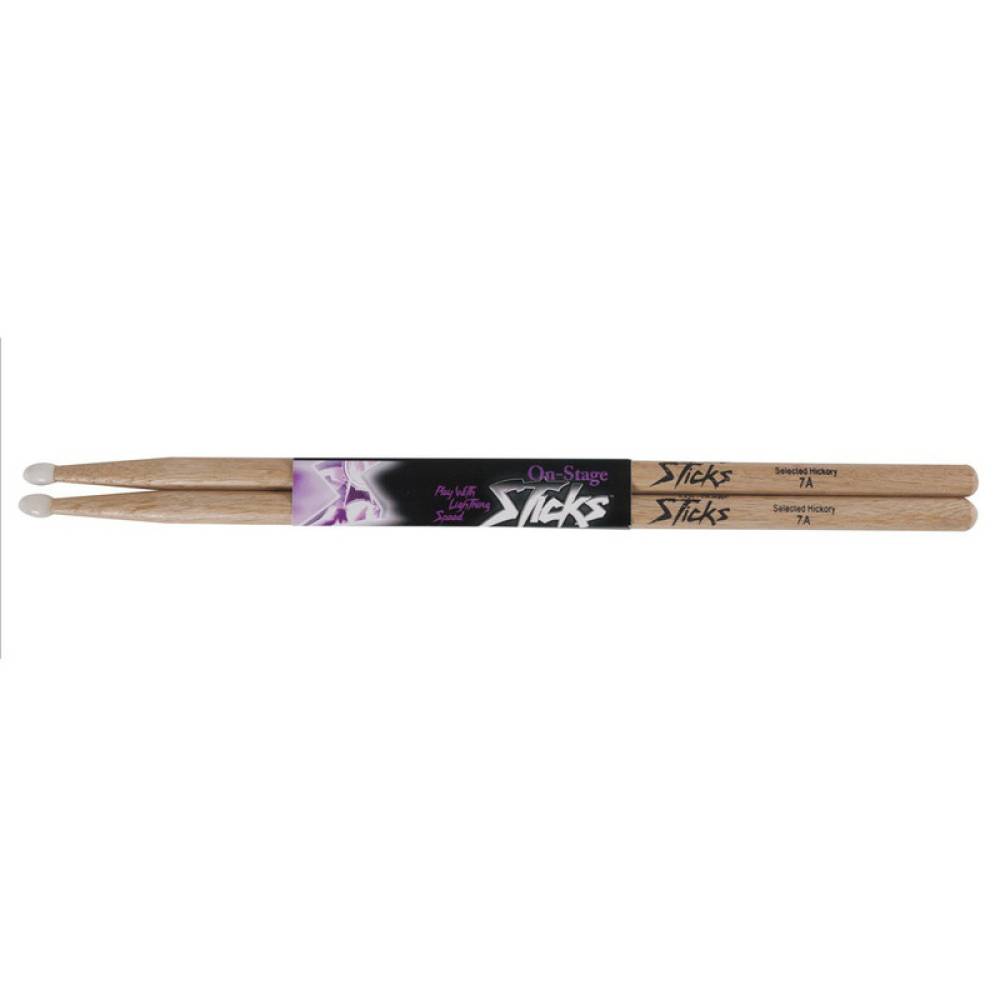 Барабанні палички On-Stage HN7A Hickory Drum Sticks