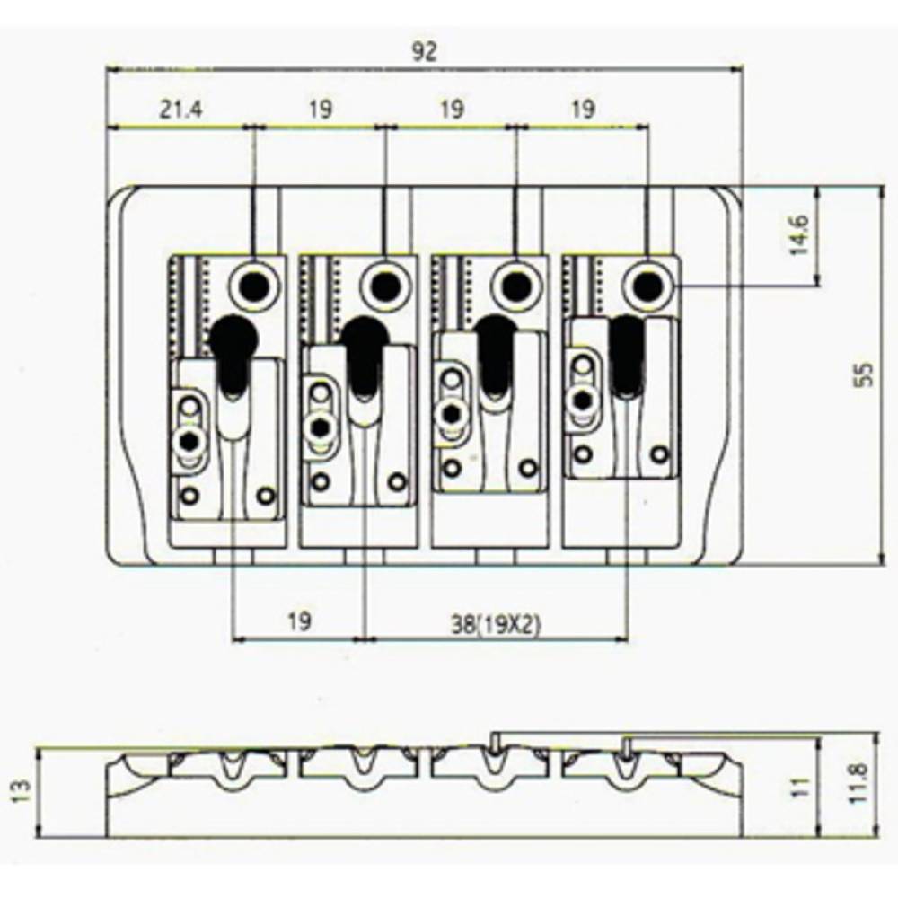 Бридж PAXPHIL BB404 (Gold)