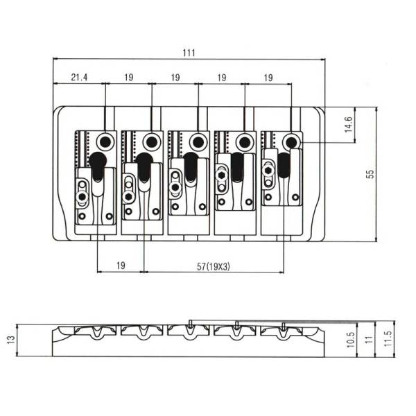 Бридж PAXPHIL BB405 (Gold)