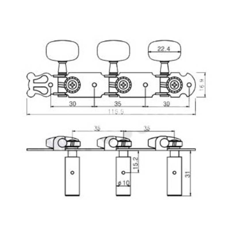 Колки PAXPHIL JC78 NI (6 шт.)
