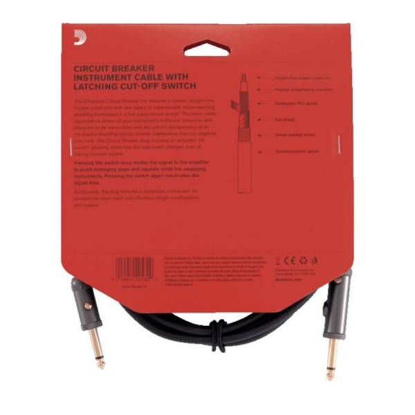 Інструментальний кабель D'ADDARIO PW-AGL-20 Curcuit Breaker Latching Switch (6m)