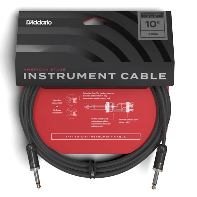 Інструментальний кабель D'ADDARIO PW-AMSG-10 American Stage (3m)