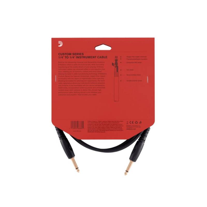 Інструментальний кабель D'ADDARIO PW-G-05 Custom Series Instrument Cable (1.5m)