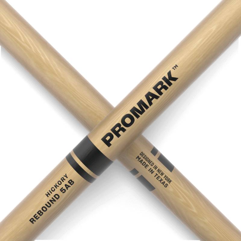 Барабанные палочки Promark REBOUND 5AB Lacquered Hickory Acorn Wood Tip