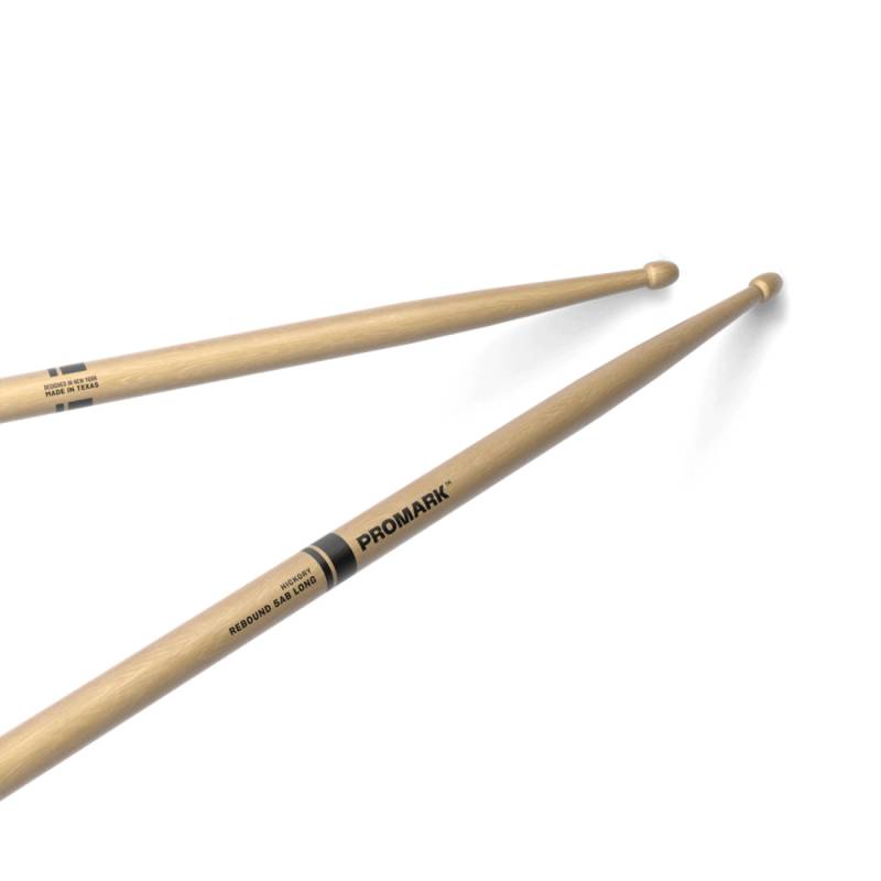 Барабанные палочки Promark REBOUND 5AB Long Lacquered Hickory Acorn Wood Tip