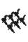 Колки D'ADDARIO PWAT-6R2 AUTO-TRIM TUNING MACHINES (6 in-line, Black) (6 шт.)