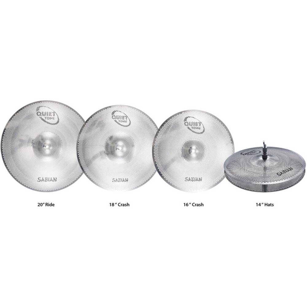 Набор тарелок Sabian QTPC504 Quiet Tone Practice Cymbals Set