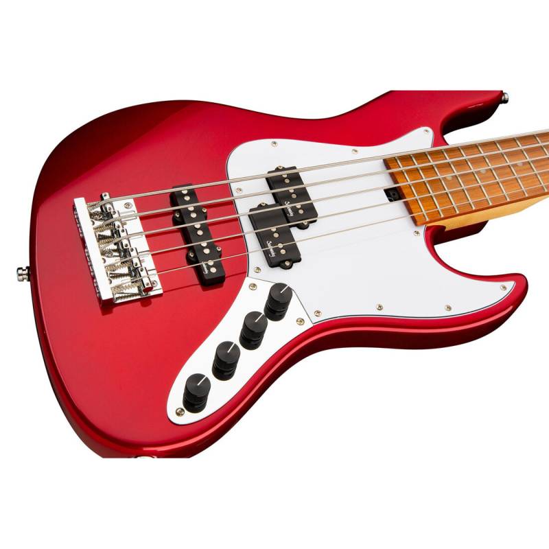 Бас-гітара SADOWSKY MetroExpress 21-Fret Hybrid P/J Bass, Morado, 5-String (Candy Apple Red Metallic)