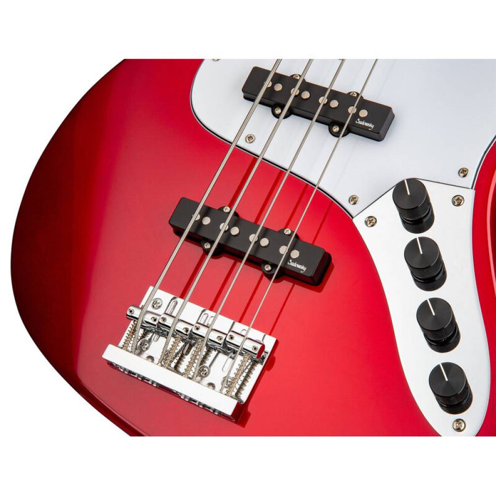Бас-гітара SADOWSKY MetroExpress 21-Fret Vintage J/J Bass, Maple, 4-String (Candy Apple Red Metallic) Бас-гітара SADOWSKY MetroExpress 21-Fret Vintage J/J Bass, Maple, 4-String (Candy Apple Red Metallic)