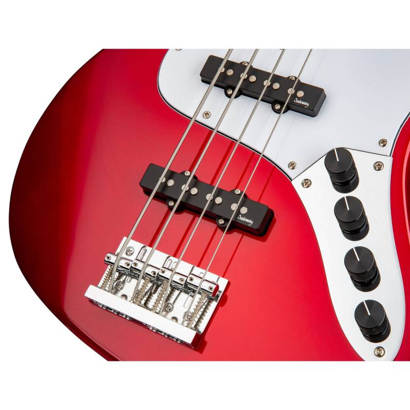 Бас-гітара SADOWSKY MetroExpress 21-Fret Vintage J/J Bass, Maple, 4-String (Candy Apple Red Metallic)