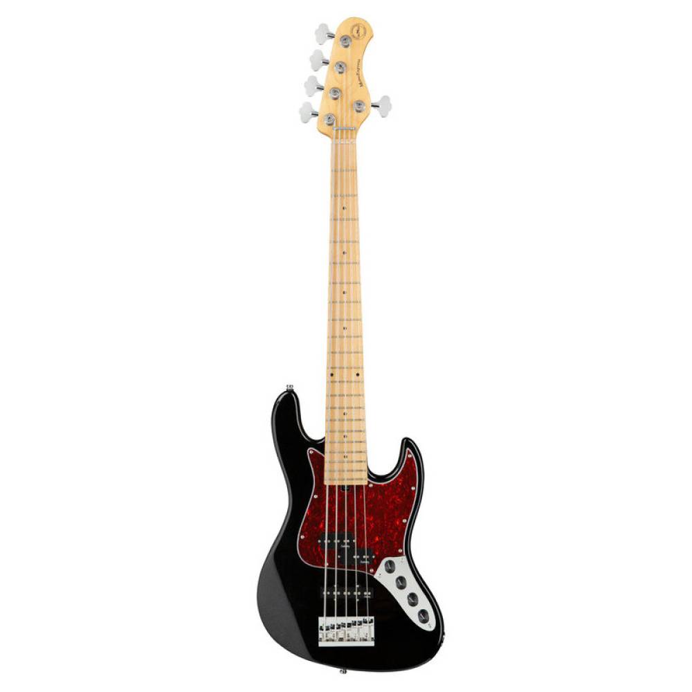 Бас-гітара SADOWSKY MetroExpress 21-Fret Hybrid P/J Bass, Maple, 5-String (Solid Black High Polish)