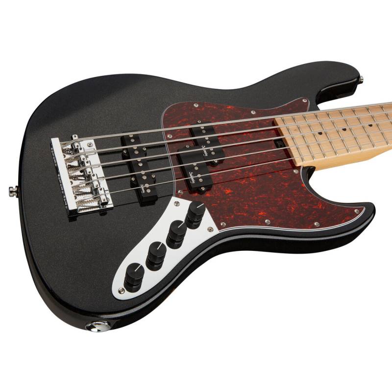 Бас-гітара SADOWSKY MetroExpress 21-Fret Hybrid P/J Bass, Maple, 5-String (Solid Black High Polish)