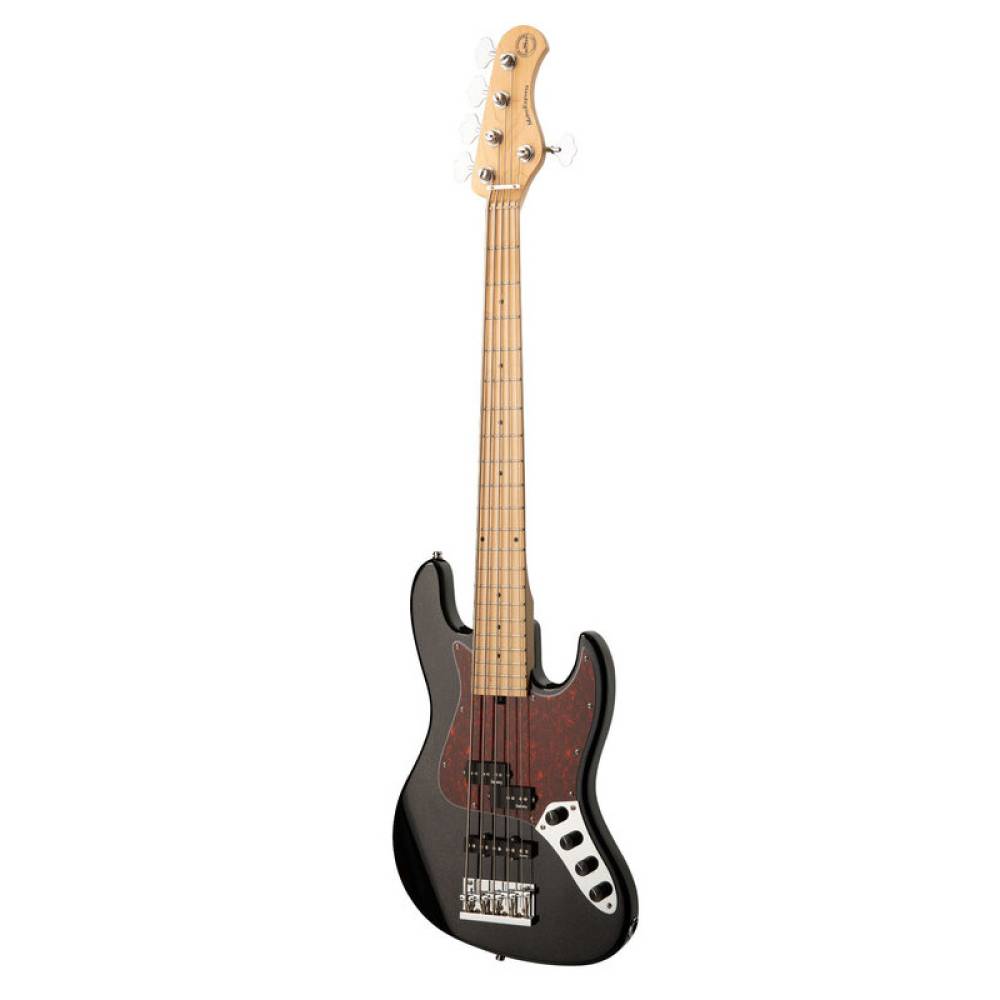 Бас-гітара SADOWSKY MetroExpress 21-Fret Hybrid P/J Bass, Maple, 5-String (Solid Black High Polish)