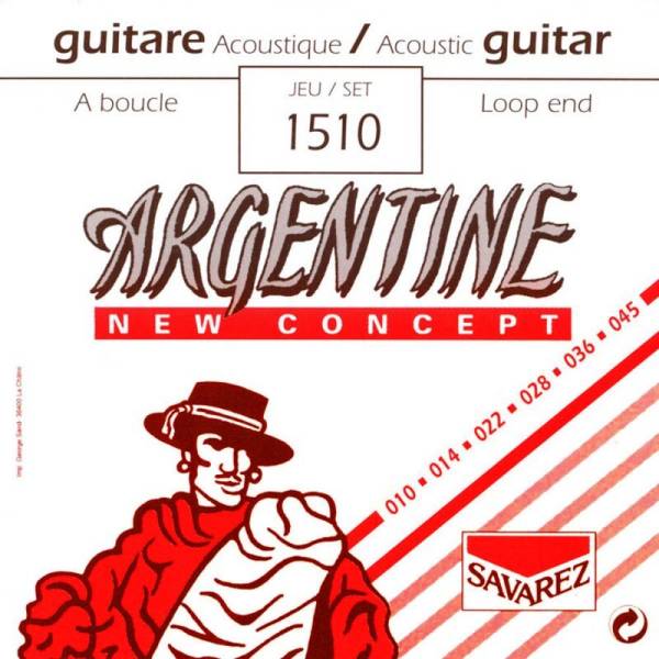 Струни для акустичної гітари Savarez 1510 Argentine Gypsy Jazz 10/45
