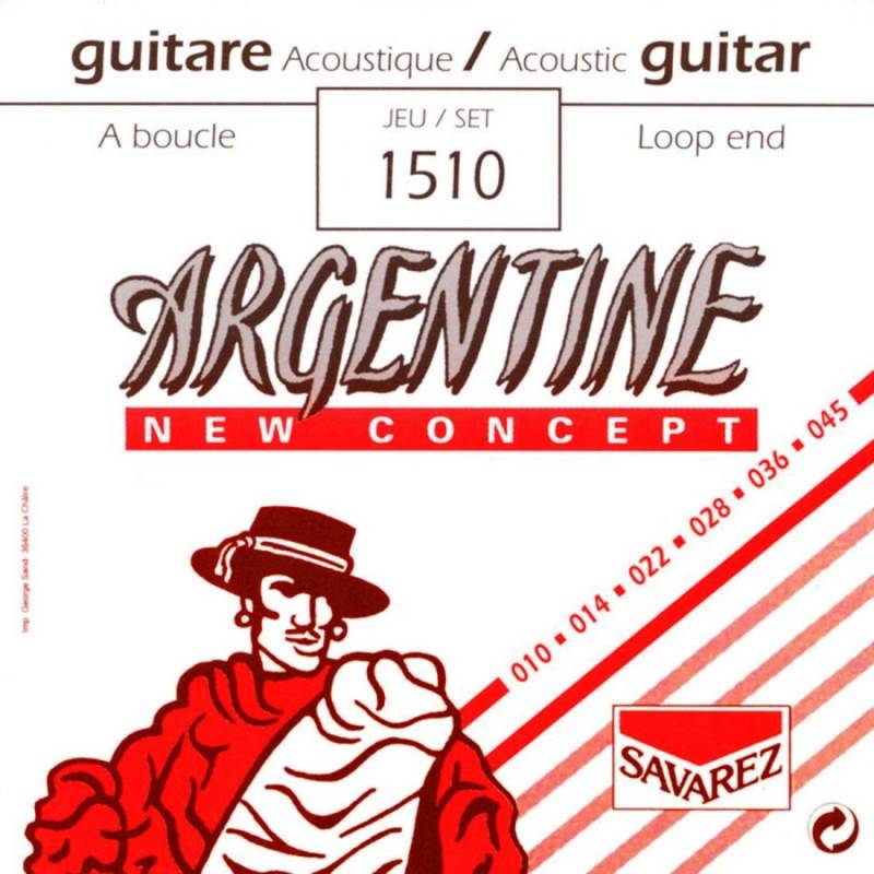 Струны для акустической гитары Savarez 1510 Argentine Gypsy Jazz 10/45