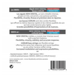 Струни для класичної гітари Savarez 500CRJ Corum New Cristal Mixed Tension