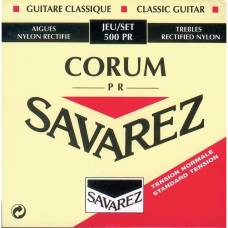 Струны для классической гитары Savarez 500PR Rectified Corum New Cristal Normal Tension