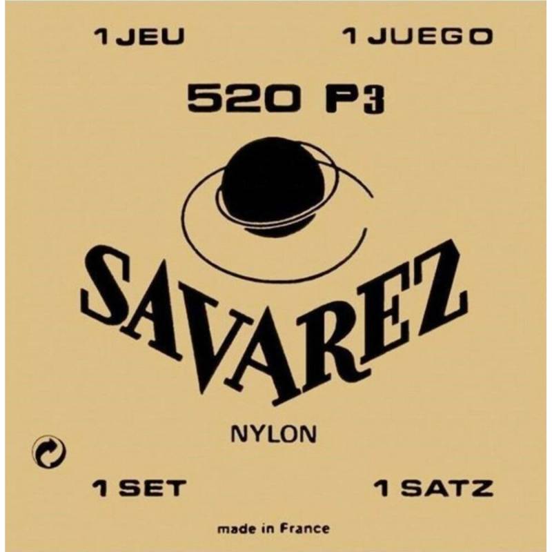 Струни для класичної гітари Savarez 520P3 Traditional High Tension