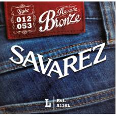 Струни для акустичної гітари Savarez A130L Bronze Light 12/53