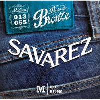 Струны для акустической гитары Savarez A130M Bronze Medium 13/55